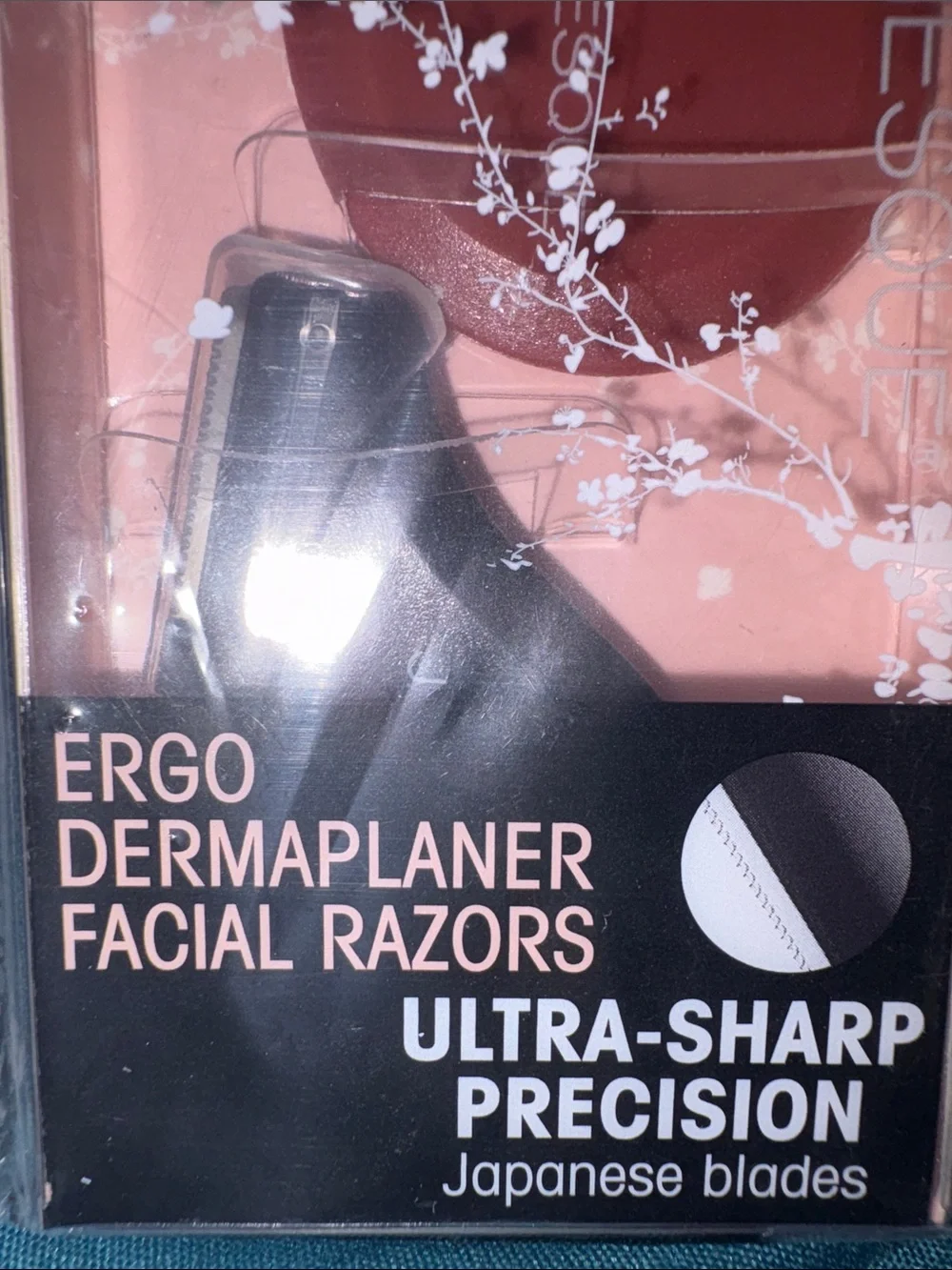 JAPONESQUE Ergo Dermaplaner Facial Razor - Rose Gold/Black (Set of 4)
